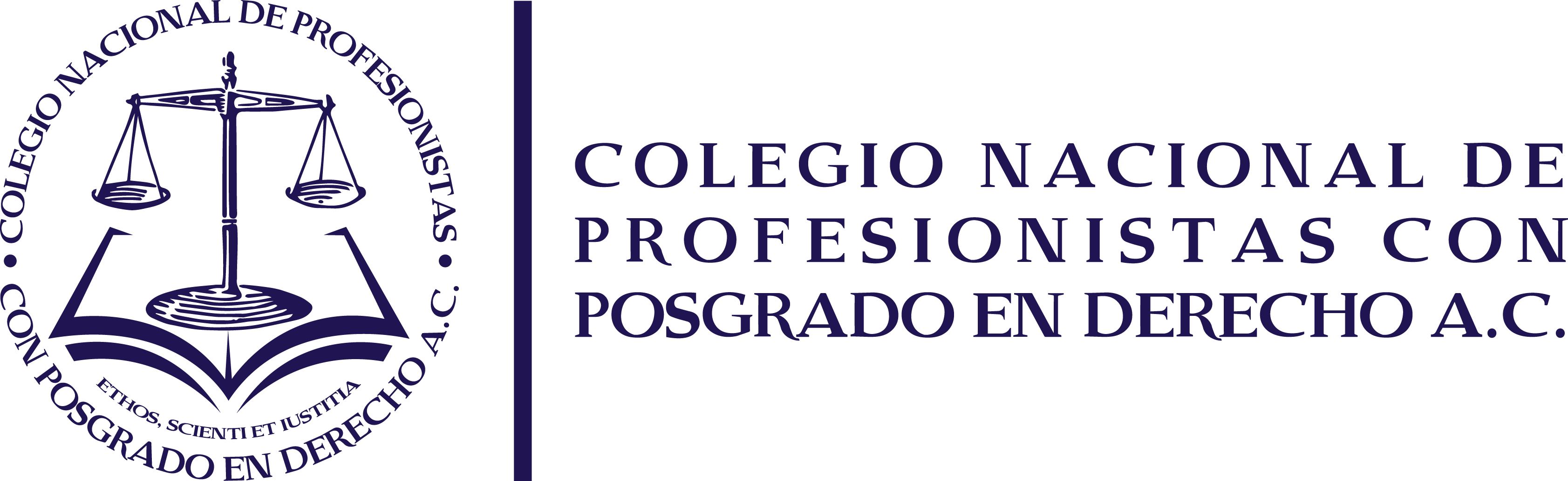Logo de Colegio Nacional de Profesionistas con Posgrado en Derecho